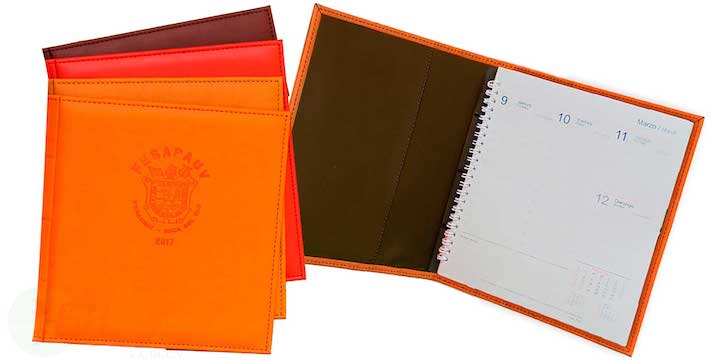 FUNDA AGENDA PIEL SINTETICA LISA
