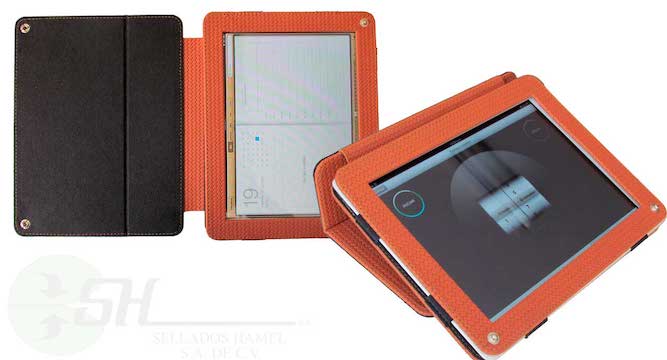 IPAD CASE MATERIAL PIEL SINTETICA TEXTURIZADA