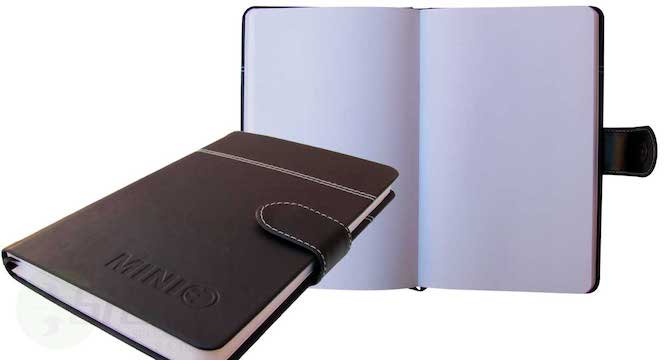 LIBRETA DIRECTIVA CON APLICACIÓN DE COSTURA MATERIAL PIEL SINTETICA ITALIANA