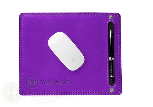 MOUSE PAD CON BOLIGRAFO EN IMITACION PIEL
