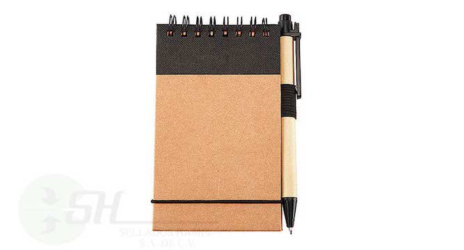 PORTA NOTAS ECO 40P 50 HOJAS CON BOLIGRAFO Y LIGA